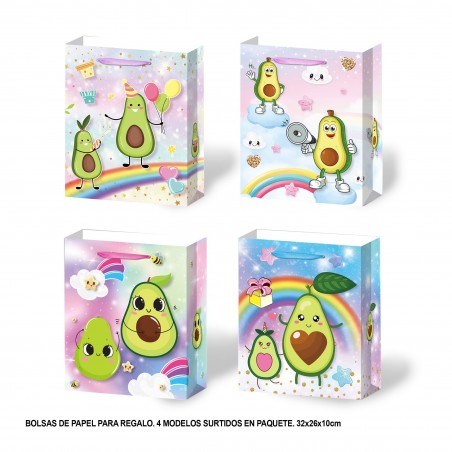 Bolsa regalo aguacate 4mds med