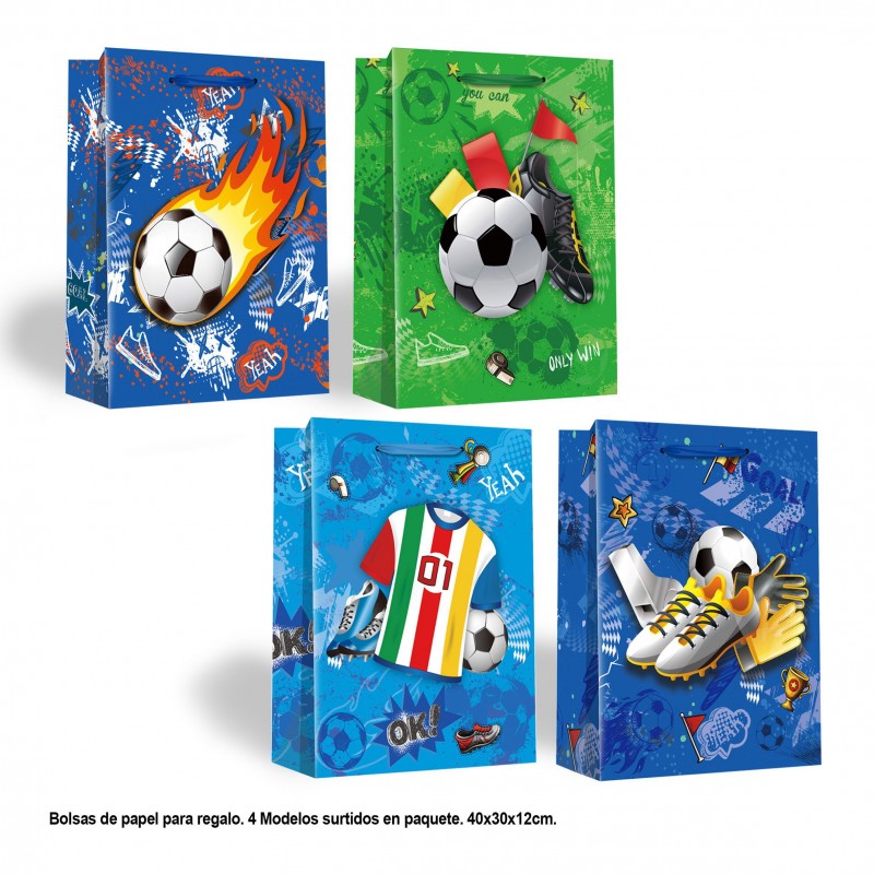 Bolsa Regalo Futbol 4 Modelos Grande Bolsa Regalo Futbol 4 Modelos Grande