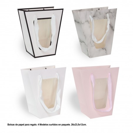 Bolsa Regalo Ventana Trapecio 4 Modelos Grande