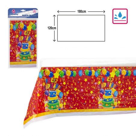 Mantel Fiestas 1,2x1,8m Tarta