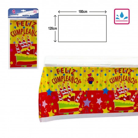 Mantel Fiestas 1,2x1,8m Velas