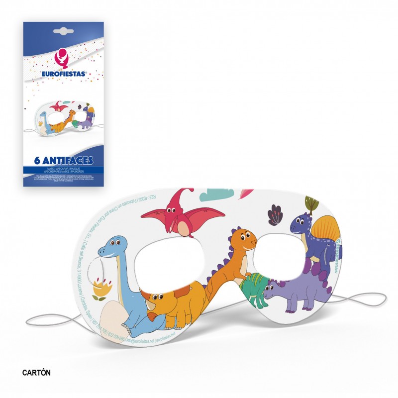 Antifaz Pequeño Coleccion Dinosaurios Antifaz Pequeño Coleccion Dinosaurios