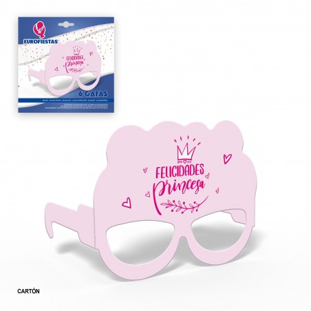 Gafas De Carton Coleccion Felicidades Princesa