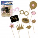 Complemento Photocall Oro Y Rosa Party 10