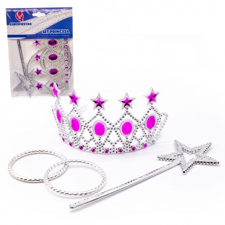 Set diadema y varita corona