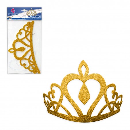 Corona Purpurina Oro Reina
