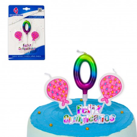 Vela Feliz Cumpleaños Tonos Nº 0