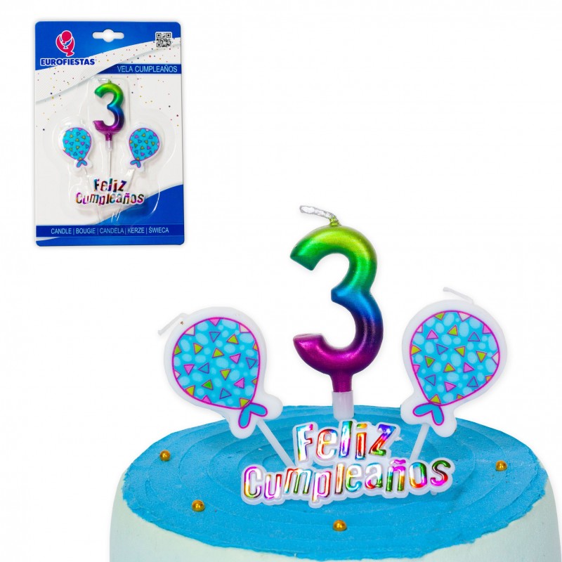 Vela Feliz Cumpleaños Tonos Nº 3 Vela Feliz Cumpleaños Tonos Nº 3