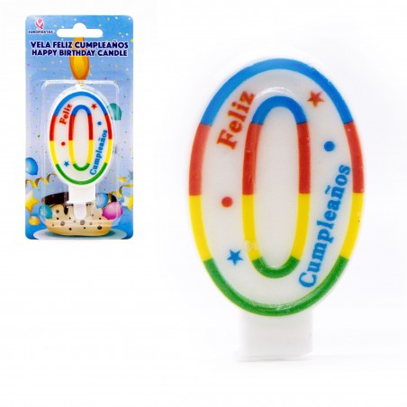 Vela Arcoiris Nº0