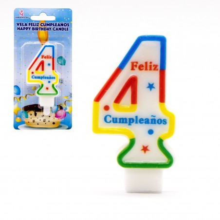 Vela Arcoiris Nº4