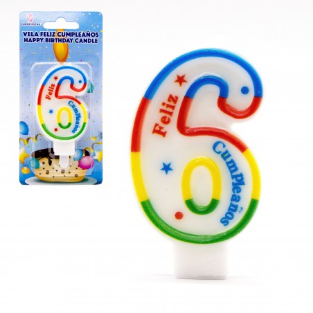 Vela Arcoiris Nº6