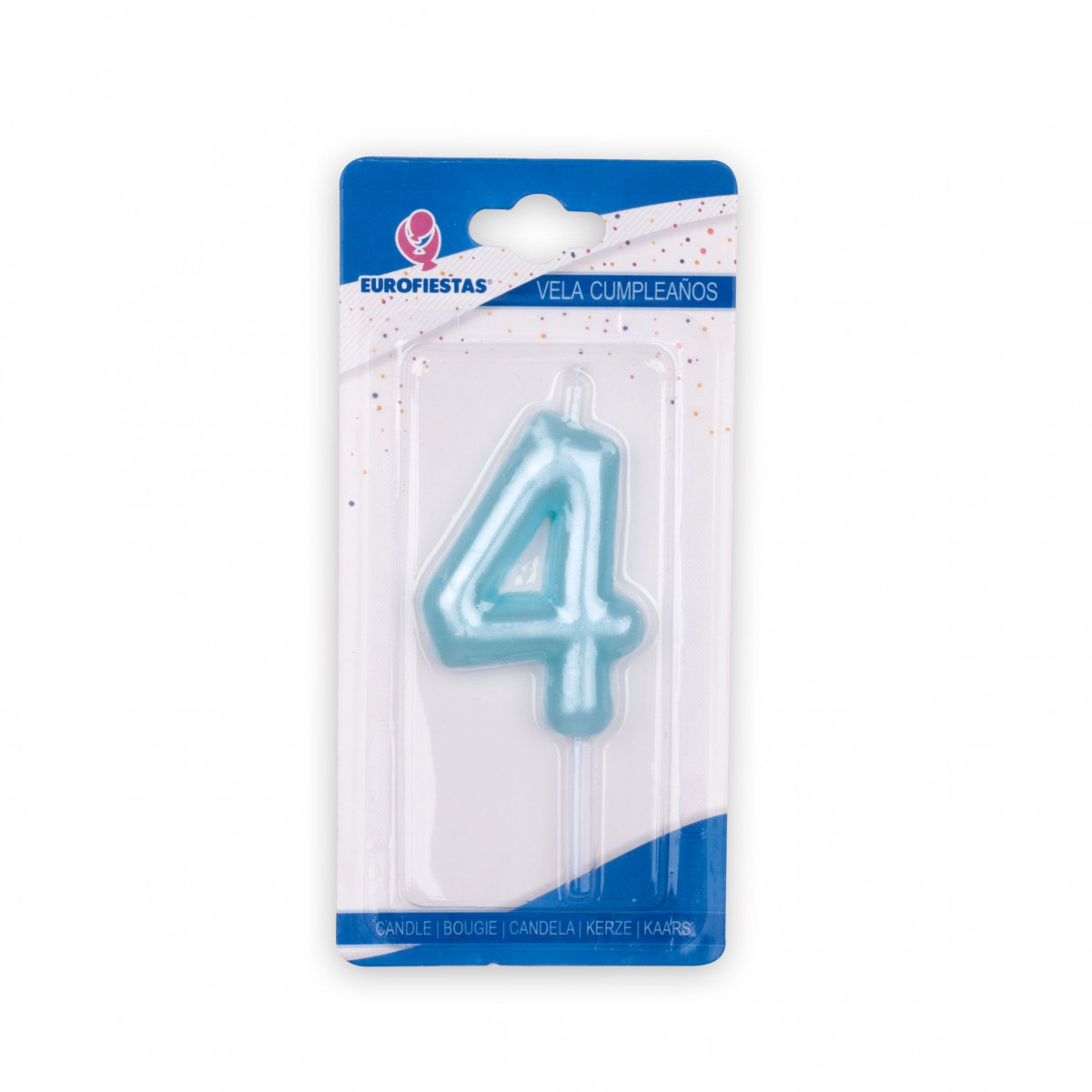 Vela azul numero 4