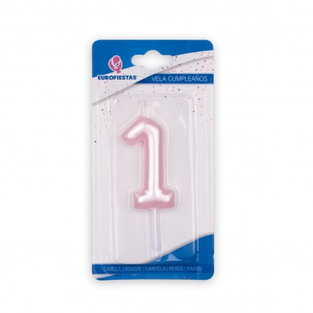 Vela Rosa Numero 1