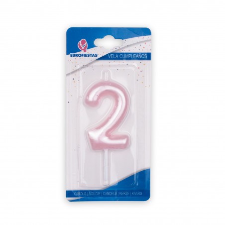 Vela Rosa Numero 2