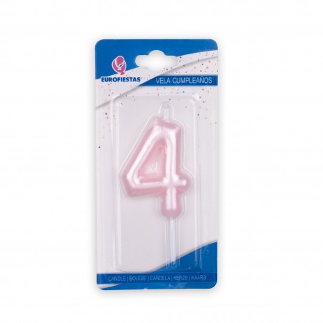 Vela Rosa Numero 4