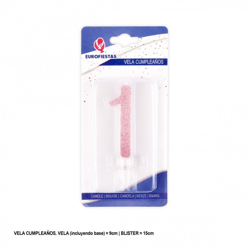 Vela Purpurina Rosa 1 Vela Purpurina Rosa 1
