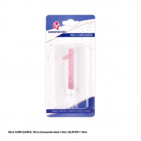 Vela Purpurina Rosa 1