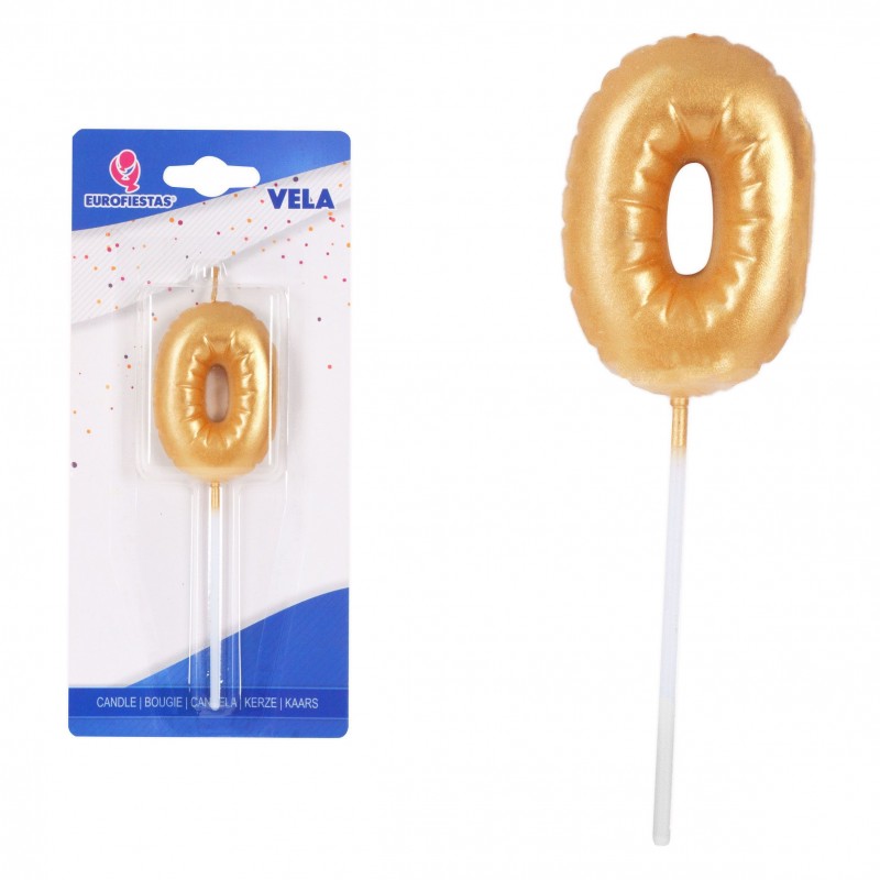 Vela chubby oro nº 0