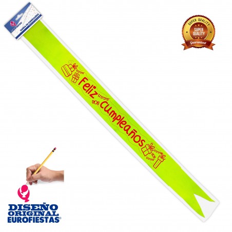 Banda Cumpleaños Amarilla Regalo
