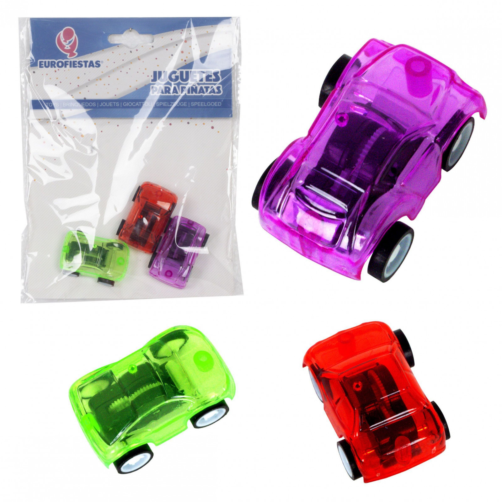 Juguetes Para Piñata Coches Transparente