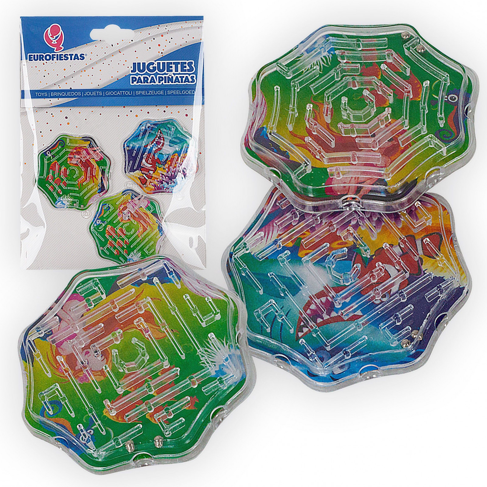 Pack De 3 Juguetes Para Piñata Laberinto Mariposa