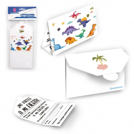 Tarjeta Invitacion Coleccióon Dinosaurios