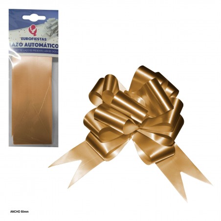 Lazo Deco.autom.5cm Liso Oro