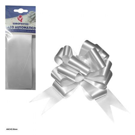 Lazo Deco.autom.5cm Liso Blanco