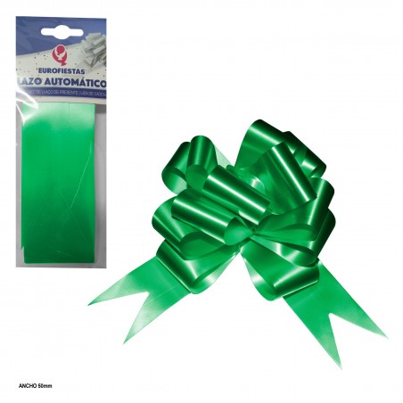 Lazo Deco.autom.5cm Liso Verde