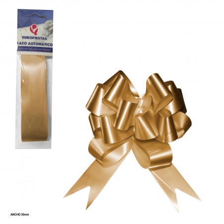 Lazo Deco.autom.3cm Liso Oro