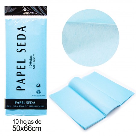 Papel Seda Celeste