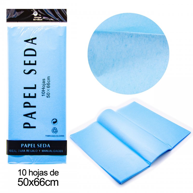 Papel Seda Azul Papel Seda Azul