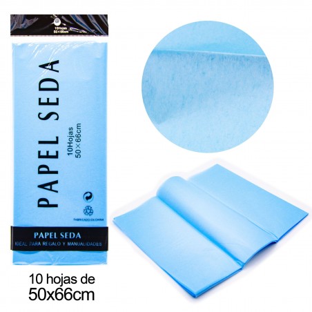Papel Seda Azul