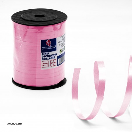 Cinta Lazo 5mm Rollo 450m Rosa