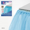 Rollo de tul 45m 3cm azul celeste