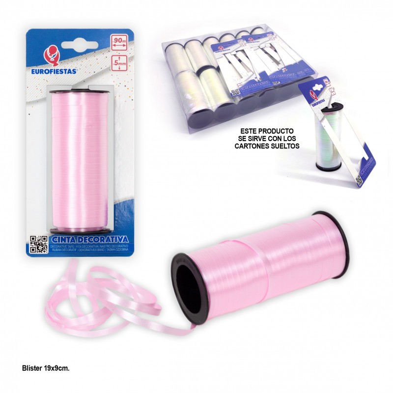Cinta Lazo Rollo 100m 5mm Rosa Cinta Lazo Rollo 100m 5mm Rosa