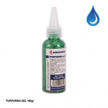 Purpurina gel 60grs verde