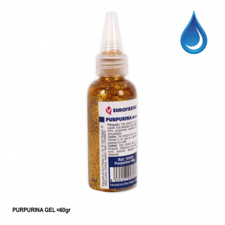 Purpurina gel 60grs oro