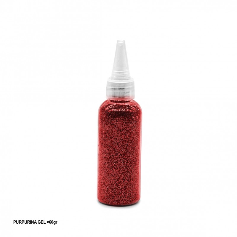 Purpurina 60g rojo