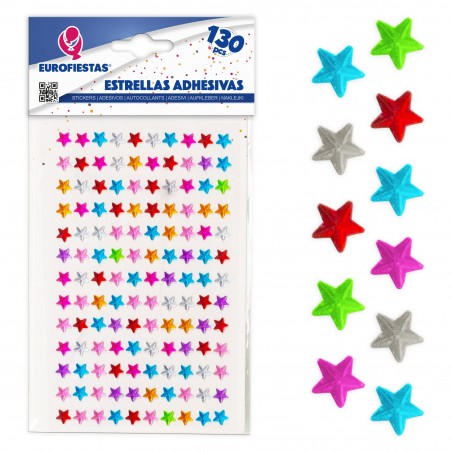 Estrellas adhesivas de colores para decorar con libertad y chispa