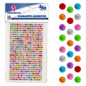 Diamantes adhesivos de colores para personalizar invitaciones y hacer decoraciones creativa