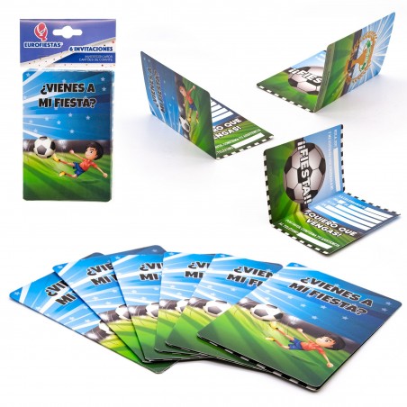 Tarjeta Invitacion Cumpleaños Futbol