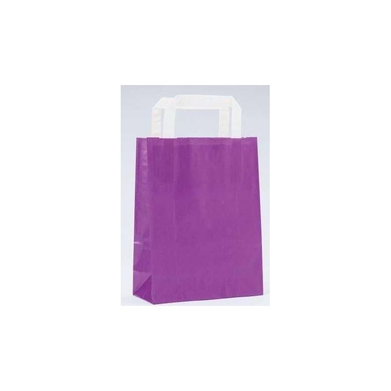 Bolsa de papel kraft púrpura