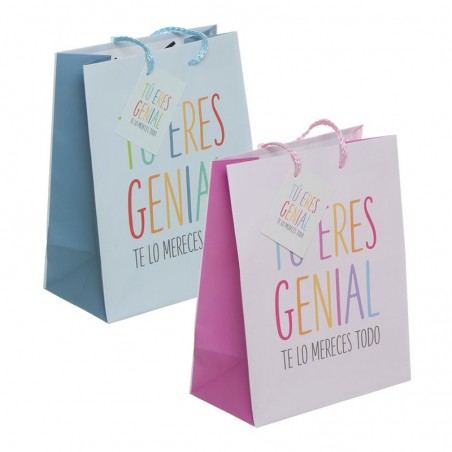 Bolsa Papel L Tu Eres Genial 2c