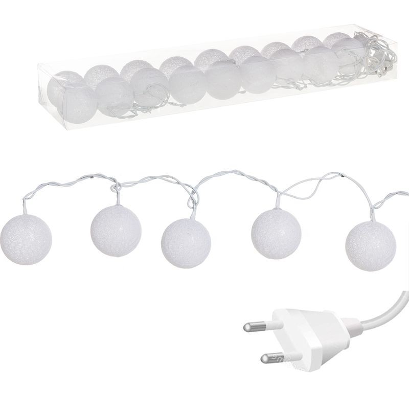 Guirnalda 18 Bolas Led Blancas Guirnalda 18 Bolas Led Blancas