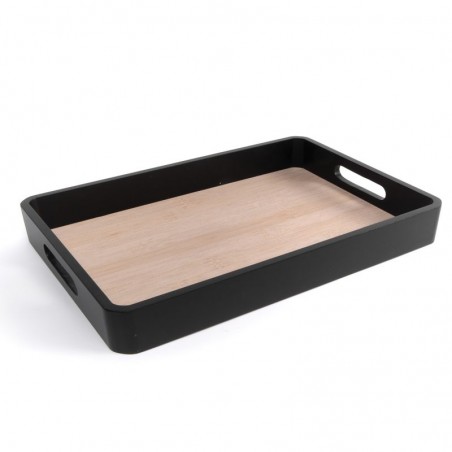 Bandeja 34x24 Efecto Bambu Negro