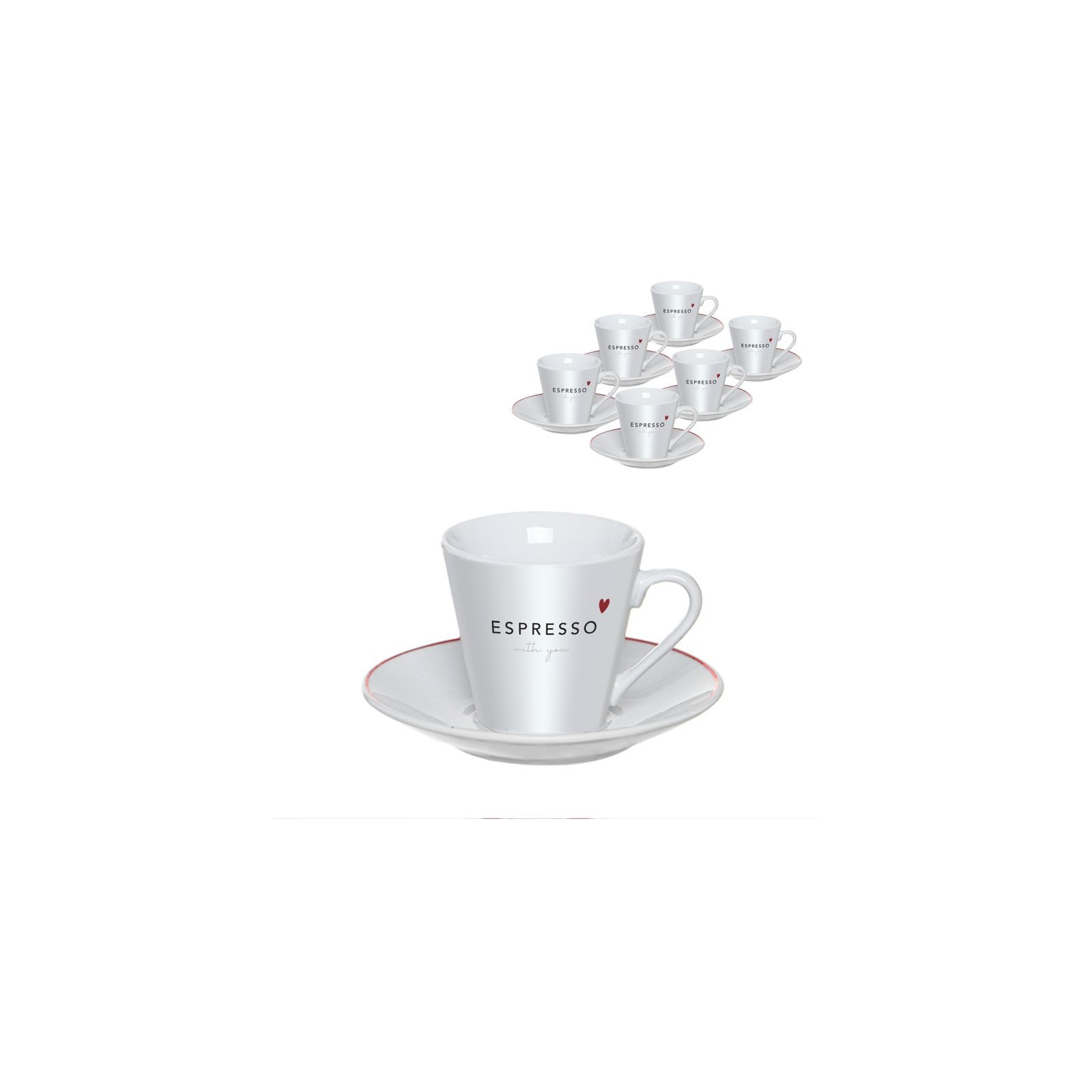 Juego cafe 6x90ml espresso with you