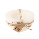 Vela cuenco ancho 14x8 blanco
