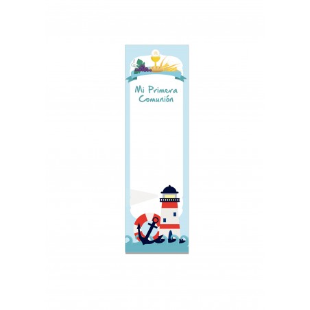 Paq.24 Marcapáginas Comunion Niño Marinero Personalizable