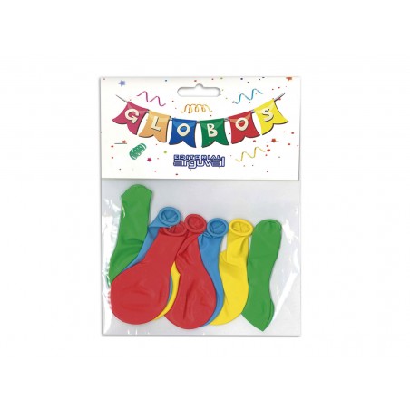 Blister 12 globos colores